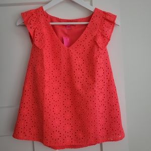 Lily Pulitzer Lina Eyelet Top